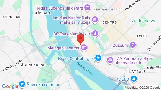 Apartments for rent i Riga Vecrīga - kort over placeringen