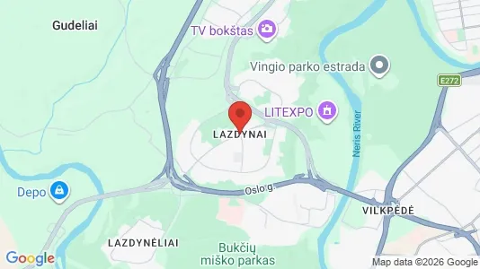 Apartments for rent i Vilnius Lazdynai - kort over placeringen