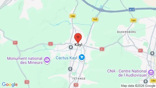 Apartments for rent i Kayl - kort over placeringen