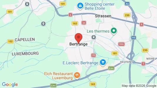 Apartments for rent i Bertrange - kort over placeringen