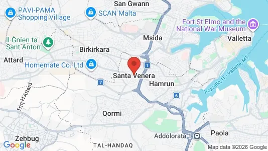 Houses for rent i Santa Venera - kort over placeringen