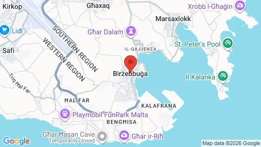 Apartments for rent i Birżebbuġa - kort over placeringen