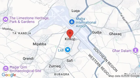 Apartments for rent i Ħal Kirkop - kort over placeringen