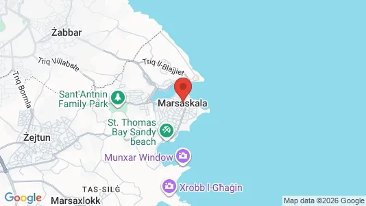 Houses for rent i Marsaskala - kort over placeringen