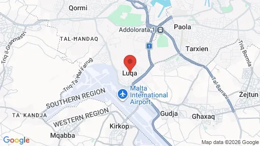 Apartments for rent i Ħal Luqa - kort over placeringen