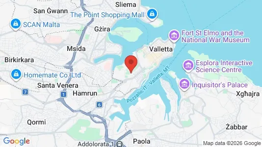 Apartments for rent i Il-Floriana - kort over placeringen