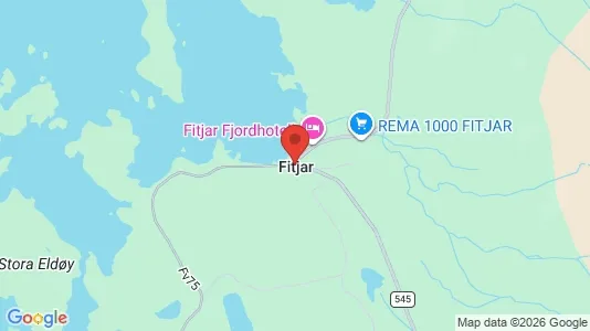 Houses for rent i Fitjar - kort over placeringen