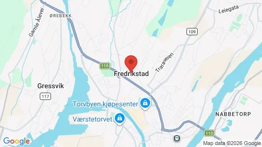 Houses for rent i Fredrikstad - kort over placeringen