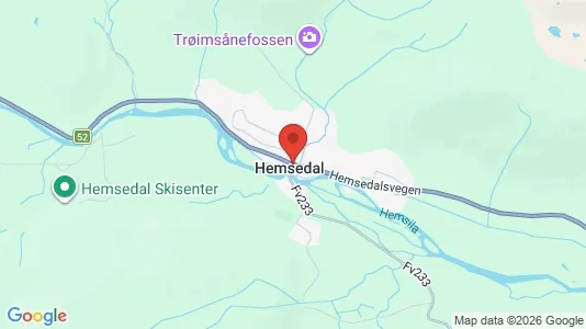 Houses for rent i Hemsedal - kort over placeringen