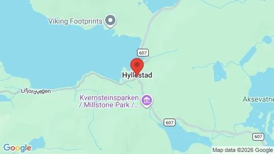 Houses for rent i Hyllestad - kort over placeringen