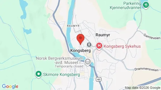 Houses for rent i Kongsberg - kort over placeringen