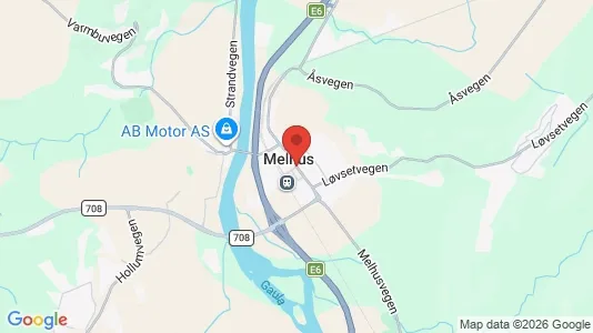 Houses for rent i Melhus - kort over placeringen