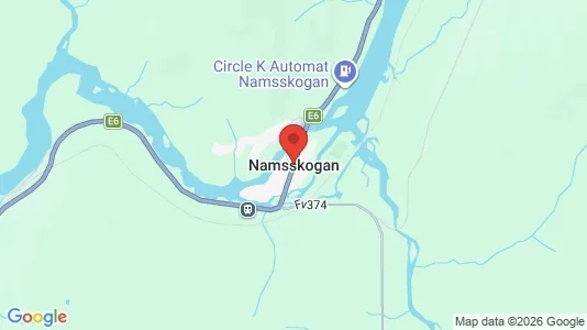 Houses for rent i Namsskogan - kort over placeringen