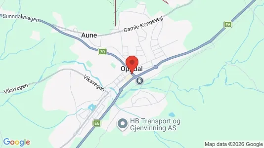 Houses for rent i Oppdal - kort over placeringen