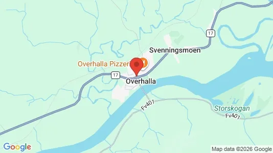 Houses for rent i Overhalla - kort over placeringen