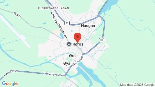 Houses for rent i Røros - kort over placeringen