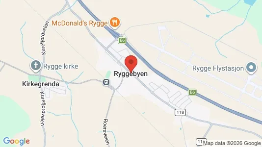 Houses for rent i Rygge - kort over placeringen