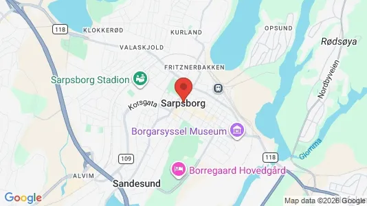 Apartments for rent i Sarpsborg - kort over placeringen