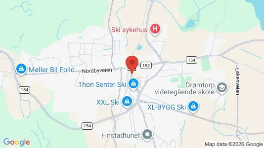 Houses for rent i Ski - kort over placeringen