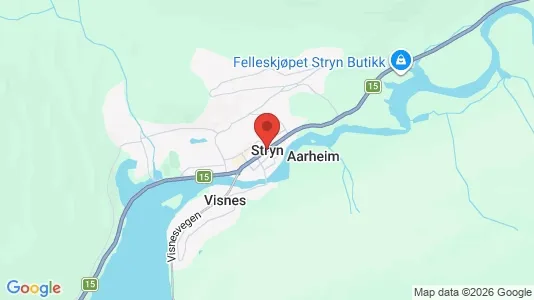 Houses for rent i Stryn - kort over placeringen