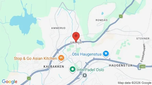 Rooms for rent i Oslo Grorud - kort over placeringen