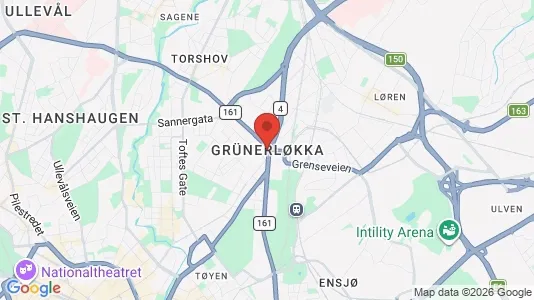 Rooms for rent i Oslo Grünerløkka - kort over placeringen