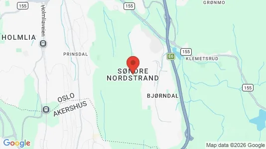 Apartments for rent i Oslo Søndre Nordstrand - kort over placeringen