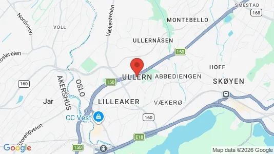 Houses for rent i Oslo Ullern - kort over placeringen