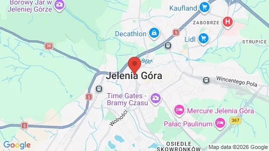 Apartments for rent i Jelenia góra - kort over placeringen