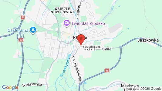 Rooms for rent i Kłodzki - kort over placeringen