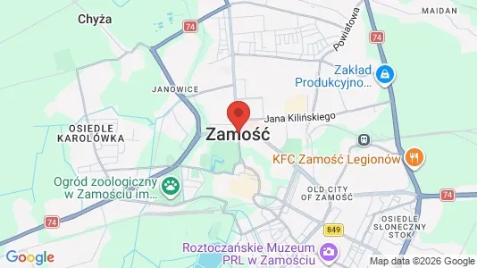 Apartments for rent i Zamojski - kort over placeringen