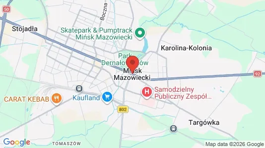 Apartments for rent i Miński - kort over placeringen