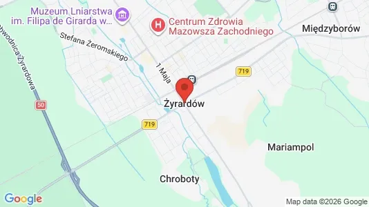 Apartments for rent i Żyrardowski - kort over placeringen