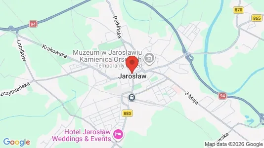 Apartments for rent i Jarosławski - kort over placeringen