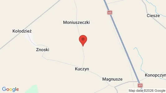 Houses for rent i Moniecki - kort over placeringen