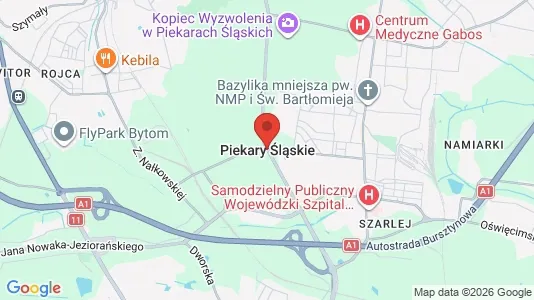 Houses for rent i Piekary Śląskie - kort over placeringen