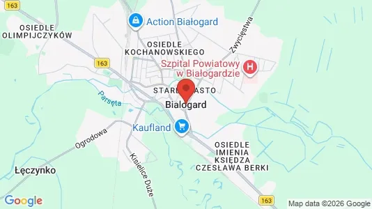 Apartments for rent i Białogardzki - kort over placeringen