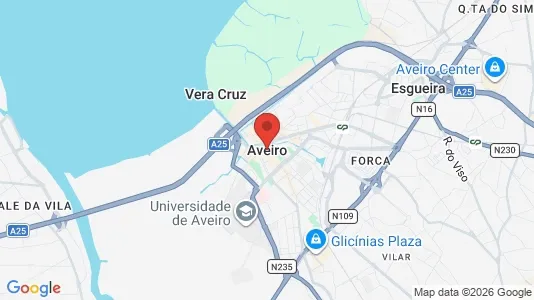 Apartments for rent i Aveiro - kort over placeringen