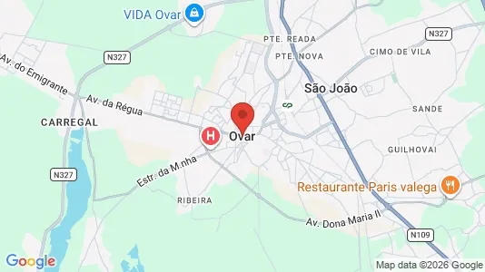 Apartments for rent i Ovar - kort over placeringen