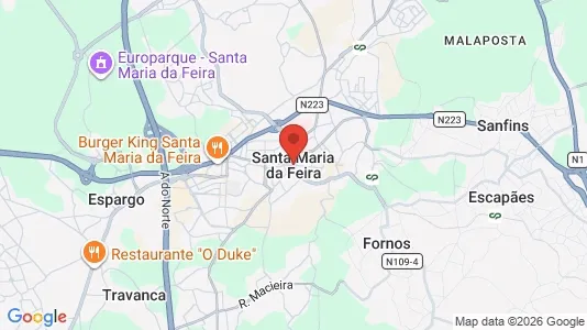 Apartments for rent i Santa Maria da Feira - kort over placeringen