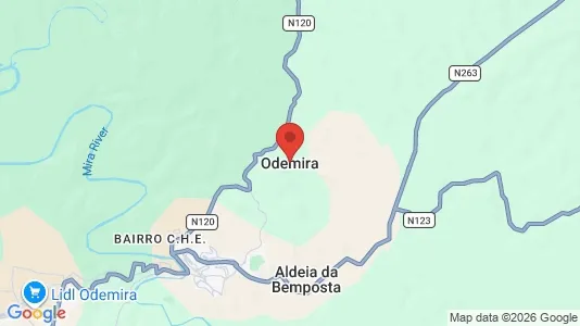 Apartments for rent i Odemira - kort over placeringen