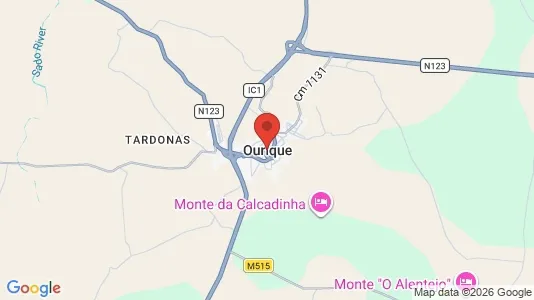 Apartments for rent i Ourique - kort over placeringen