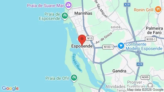 Apartments for rent i Esposende - kort over placeringen