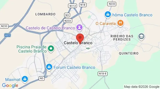 Apartments for rent i Castelo Branco - kort over placeringen