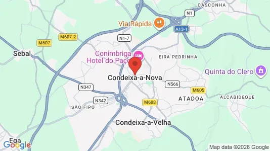 Apartments for rent i Condeixa-a-Nova - kort over placeringen