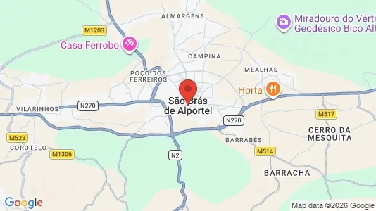 Apartments for rent i São Brás de Alportel - kort over placeringen