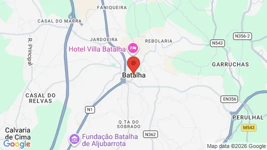 Apartments for rent i Batalha - kort over placeringen