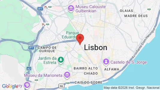 Apartments for rent i Lisboa Santo António - kort over placeringen