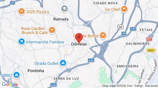 Apartments for rent i Odivelas - kort over placeringen