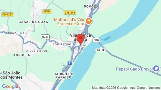 Apartments for rent i Vila Franca de Xira - kort over placeringen